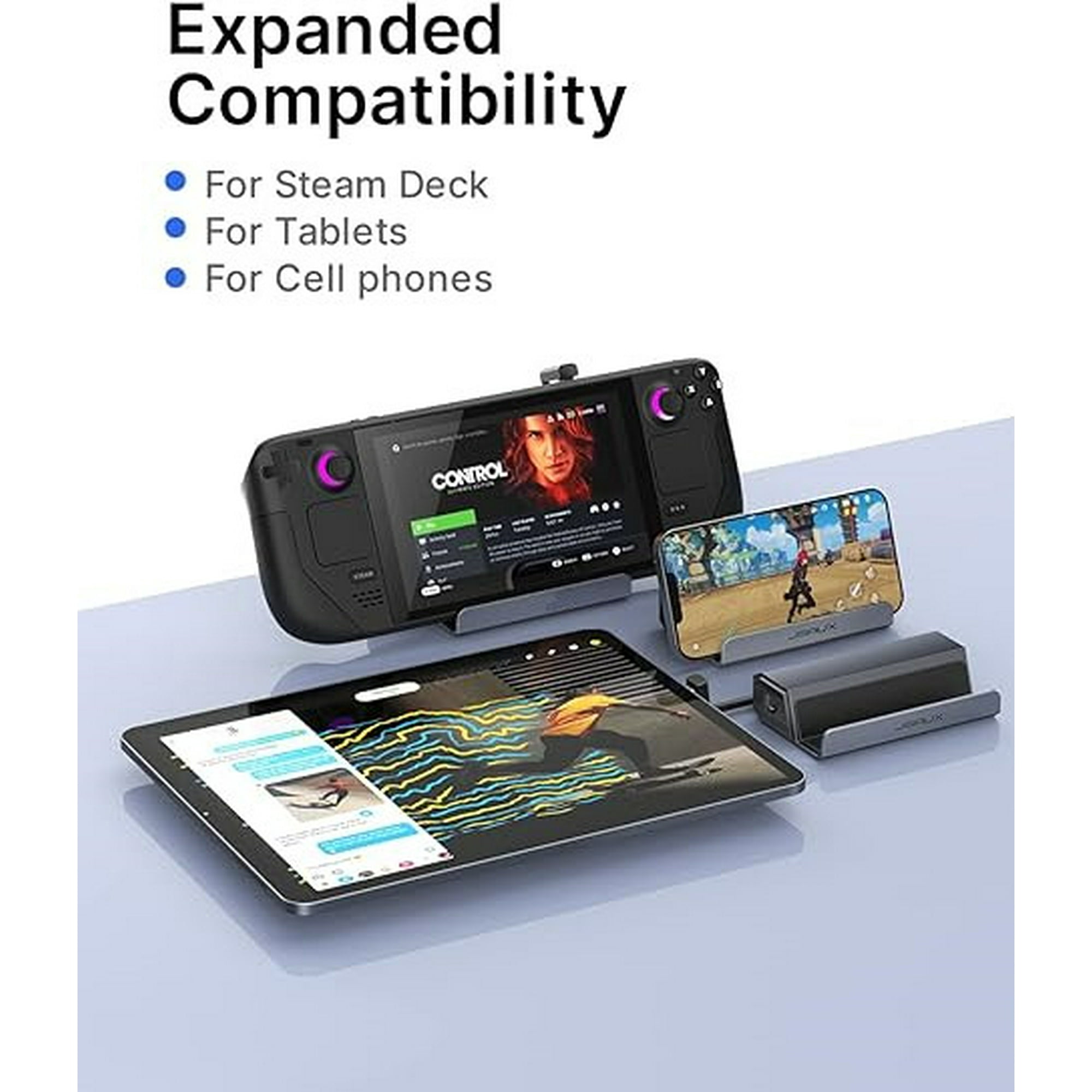 Docking Station for Steam Deck/ROG Ally, 5-in-1 Steam Deck