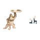 thumbnail image 1 of Escultura con bandeja y figuras de renos. Colección de arte en resina para sala de estar, oficina, escritorio, decoración del hogar, estantería., 1 of 8