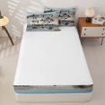 thumbnail image 4 of Erosebridal RV Camper Zipper Queen Comforter Set with Fitted Sheet and 2 Pillowcases, Camp More Worry Less Print Zipper Bedding Set, Gray, 4 of 7