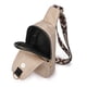 thumbnail image 5 of 5218 Bolso Pecho Pu Texturizado para Mujer Bolso Hombro Tipo Bandolera Bolso Pecho Con Correa Guitarra (Beige) Beige, 5 of 7