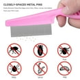 thumbnail image 4 of Dog Cat Comb Tool for Removing Matted Fur, Pet Comb Flea Comb with Rounded Teeth, Prevents Knots for Long and Short Haired Pets, 3 Pieces, 4 of 7