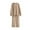 Khaki, variant on Outfits Set for Women Long Sleeve Two Piece Outfits Women's Solid Color High Waisted Lace Up Button Up Long Sleeve Loose Jumpsuit my items saved for later