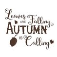 thumbnail image 4 of Leaves are Falling Autumn is Calling Fall Holiday Wall Stickers Vinyl Decal, 23 x 19 , Chocolate, 4 of 4