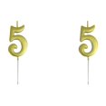 thumbnail image 1 of Party Toppers Birthday Candle 3D Cake Decoration Number Shaped Candle for Celebrations in Kitchen Dining & Bar*2 Pack, 1 of 6