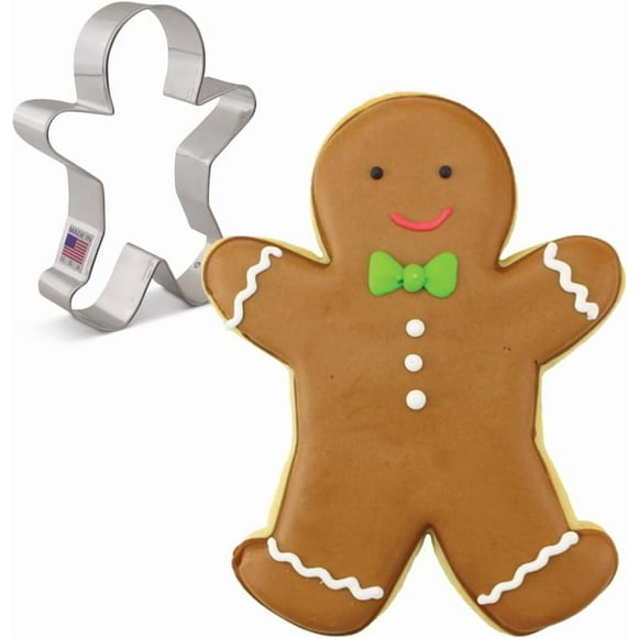 Happy Gingerbread Man Cookie Cutter, Large 5.25" by