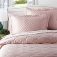thumbnail image 1 of Nikki Chu  Brushed Velvet Down Alternative Blanket Rose Twin, 1 of 5