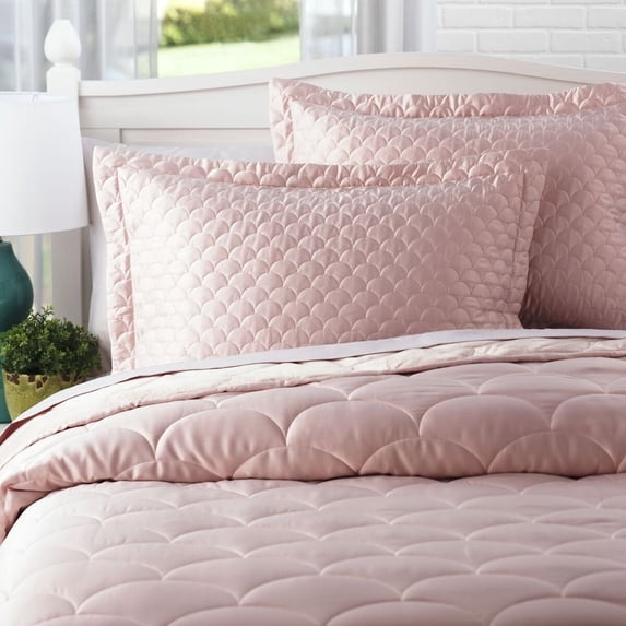 Nikki Chu Brushed Velvet Down Alternative Blanket Rose Twin
