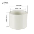 thumbnail image 2 of Unique Bargains 20mm Pipe Cap Fitting, Slip Socket External End Caps, 2Pcs White 20mm, 2 of 3