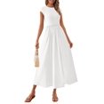 thumbnail image 1 of Vestido PRETTYGARDEN para mujer 2025, casual, casual, maxi blanco, 1 of 9