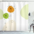 thumbnail image 1 of Ambesonne Dandelion Shower Curtain, Shower Theme, 69"Wx84"L, Dark Brown Orange Green, 1 of 3