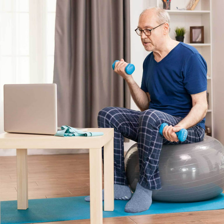 AMITOFO 4 Pairs Non Slip Grip Socks - Ideal for Yoga, Pilates