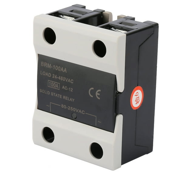 60A Solid State Relay, Fast Switching Speed Anti-vibration Solid State Relay, No Noise For Computer Signal Lights Copiers Traffic Lights