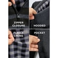 thumbnail image 4 of X RAY Boys (6-12) Full Zip Fleece Flannel Lining Sweater with Hood, Kids Knit Sweater for Spring, Fall and Winter | Charcoal Black,, 4 of 5