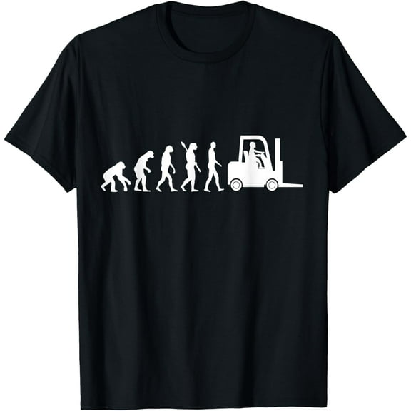 Forklift Driver Fork Hoist Evolution Warehouse Worker TShirt