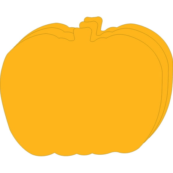 SHAPES ETC. Pumpkin Bright Neon Single Color Super Cut-Outs- 8” x 10”