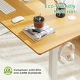 thumbnail image 2 of MCQ Electric Adjustable Height Standing Desk with 2 Splice Board for Home, 48 x 24 inch, Oak, 2 of 6
