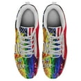 thumbnail image 2 of LGBT Pride Love Is Love American Us Flag Shoes for Men Women Running Shoes Lightweight Walking Sneakers Mesh Athletic Sport Shoes White Size 7, 2 of 5