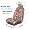 thumbnail image 3 of Daiia Foxes Printed Car Seat Cover - Waterproof & Sweatproof - Universal Fit, Machine Washable, Non-Slip - Seat Protector for Car, Truck, SUV, Van (1 Pack), 3 of 5