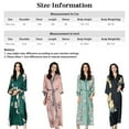 thumbnail image 6 of AMITOFO Long Silk Kimono Robes for Women Lightweight Silky Satin Floral Bathrobe Soft Cozy Ladies Housecoat Loungewear, 6 of 8