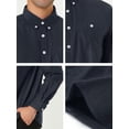 thumbnail image 5 of Lars Amadeus Men's Regular Fit Long Sleeve Button Down Corduroy Shirts with Pockets, 5 of 5