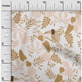 thumbnail image 2 of oneOone Cotton Cambric Light Brown Fabric Tropical Sewing Material Print Fabric By The Yard 56 Inch Wide, 2 of 4