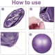 thumbnail image 3 of 2 pcs Yoga Ball 23cm Pilates Ball Rhythmic Gymnastics Ball - Blue and Purple, 3 of 5