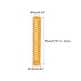 thumbnail image 2 of Troquel Resorte Unique Bargains 12mm OD 70mm Largo 2 Piezas Espiral Estampado Carga Compresión Amarillo, 2 of 5