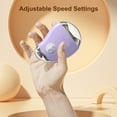 thumbnail image 4 of Electric Nail Clipper, 500mAh Battery Fingernail Trimmer 3 Speed Level  for Daily Care Orange,Purple, 4 of 7