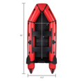 thumbnail image 4 of Water Adult Assault Boat Red Black/ Hard Deck & Paddle Lock - 726LB PVC Dinghy Kit w/ Pump, Oars & Bag, 4 of 10