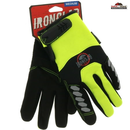 

Ironclad Reflective Work Gloves Hi-Vis M XL 2XL ~ NEW