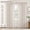 Beige, variant on Faux Linen Curtains 63 Inch Length 2 Panels Natural Olive Green Semi Sheer Burlap Drapes Light Filtering Privacy Window Treatment