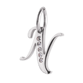 thumbnail image 1 of Charm para Pulsera LuckyLy, Dije Inicial Letra A, Acero Inoxidable y Zirconia Cúbica, Modelo Lizzy plateado Letra N, 1 of 7