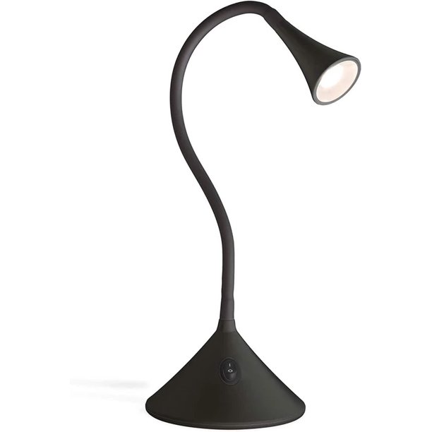 SUNBEAM Flexible Neck LED Desk LAMP Adjustable Light Energy Star Black