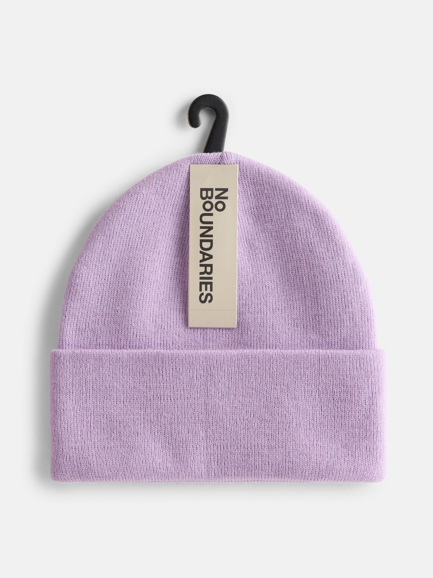 No Boundaries Women's Solid Ribbed Knit Beanie