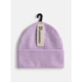thumbnail image 2 of No Boundaries Women's Solid Ribbed Knit Beanie, 2 of 4