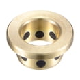 thumbnail image 4 of Uxcell 12mm x 15mm x 10mm Flanged Sleeve Bearings Wrapped Oilless Bushings Brass 2 Pack, 4 of 5