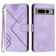 thumbnail image 1 of Jiahe Cover for Google Pixel 7, Wallet Case with Credit Card Holder, Hybrid Shockproof Flip Leather Magnetic Clasp Kickstand with Wristband Case Cover, purple, 1 of 1