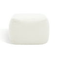 thumbnail image 2 of SAFAVIEH Couture Samuels Modern Boucle Ottoman, Ivory, 2 of 10