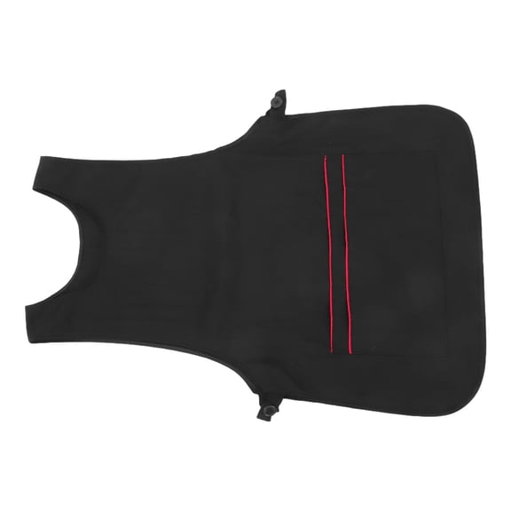 Beaupretty Soft Black Apron with Front Pockets for Kitchen and Salon 1Pc
