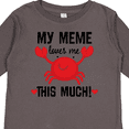 thumbnail image 4 of Inktastic Meme Loves Me Grandson Boys or Girls Long Sleeve Toddler T-Shirt, 4 of 5
