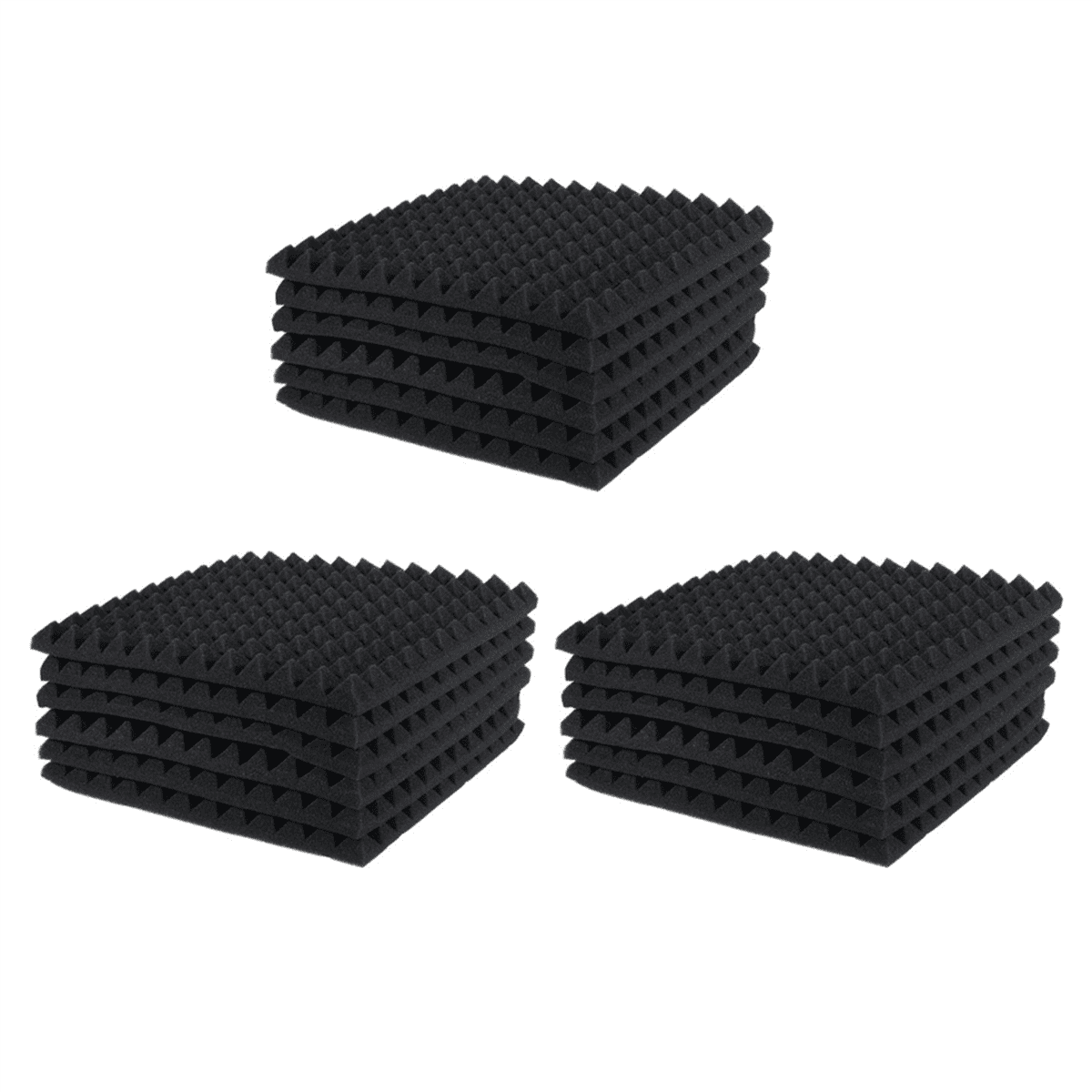 18 Pcs Acoustic Panels Foam Board Studio Sound-Absorbing Firewall Wedge Tiles Helps Reduce and Unnecessary Noise