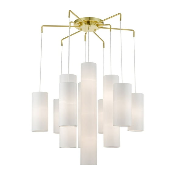 Livex Lighting - Strathmore - 15 Light Foyer Chandelier In Contemporary Style-43
