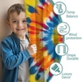 thumbnail image 3 of Blackout Kids Curtains,Colorful Rainbow Tie Dye Spiral Pattern Childrens Insulated Curtains Set Of 2,Bedroom Essentials,Toddler Room Decor 42"x54", 3 of 5