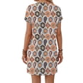 thumbnail image 5 of MOSHU Summer Dresses for women V Neck Womens Dresses Short Sleeve Casual Midi Dress with Pockets, 5 of 11