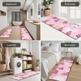 thumbnail image 5 of Pink Christmas Tree Kitchen Rugs Sets Of 3,Kitchen Runner Rugs Non Skid Washable,Decorative Kitchen Floor Mats for Kitchen,Sink,Laundry,17"x30"+ 17"x47" + 17"x59", 5 of 6