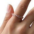 thumbnail image 2 of Rhinestone Ring Fried Dough Beautiful Personalized Durable Decorative Ring for Woman (Number 7), 2 of 9