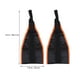 thumbnail image 2 of 1 par de correas de nailon gruesas para colgar, cinturones de dominadas para entrenamiento abdominal, barra de dominadas, suministros de gimnasio (naranja y negro), 2 of 5