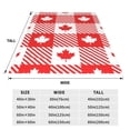thumbnail image 3 of Fotbe Maple Leaves1 Manta de Franela Acolchonada con Estampado, Súper Suave y Esponjosa, Extra Grande para Sofá, Cama, Uso Todo el Año-50"x40", 3 of 7
