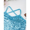 thumbnail image 5 of CHICTRY Girls Shiny Sequins Ballet Dance Camisole Leotard Gymnastics Dress Dancewear, 5 of 7
