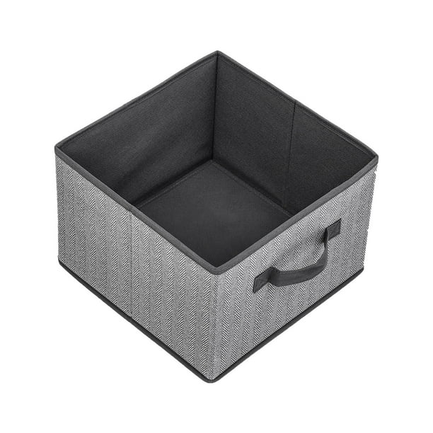 Caja de tela para guardar ropa, juguetes y artículos del hogar | Organizador de escritorio con tapa | Contenedor de tela no tejida para organizar el hogar